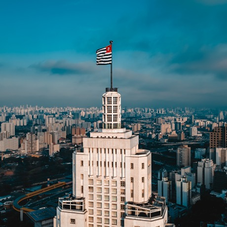 Vista de São Paulo, no Brasil